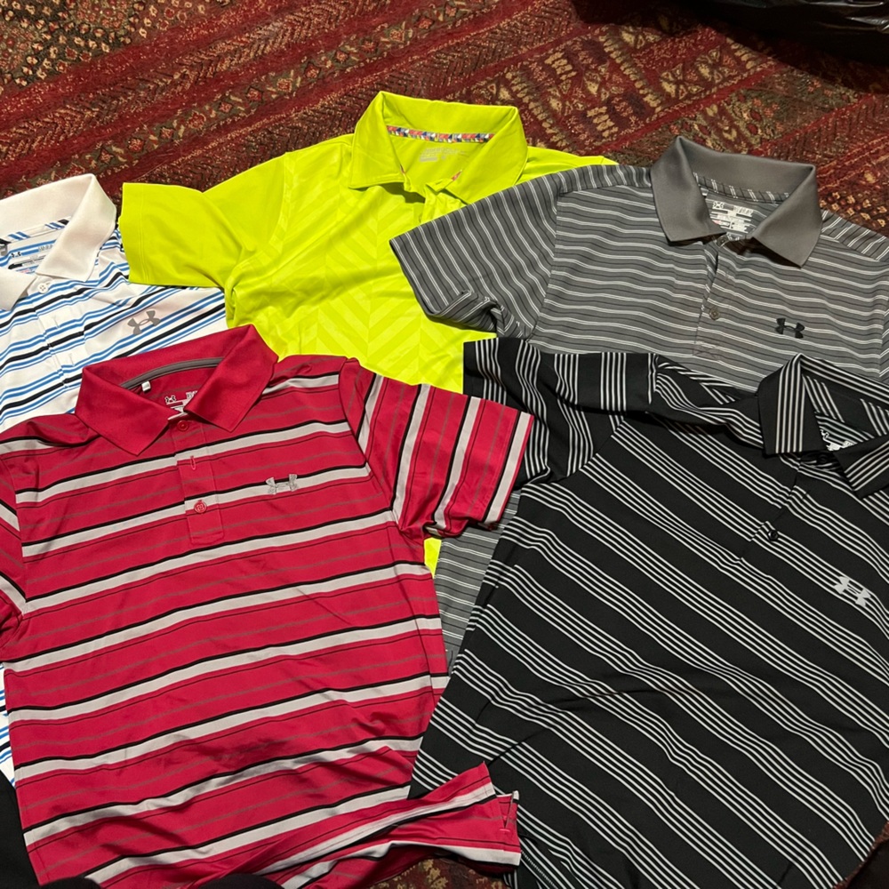 Nike and under armour polos